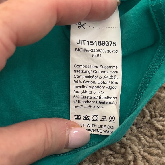 Worn Once SHEIN Teal Crop Top - Picture 3 of 6